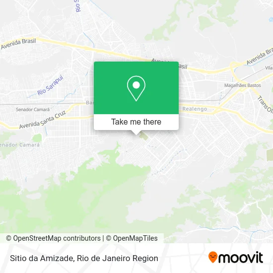 Sitio da Amizade map