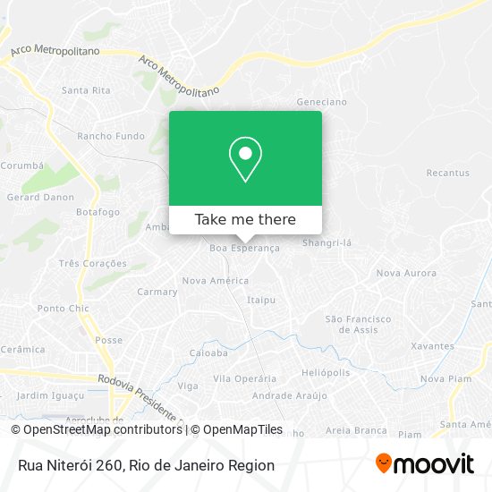 Mapa Rua Niterói 260