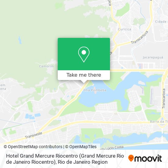 Mapa Hotel Grand Mercure Riocentro (Grand Mercure Rio de Janeiro Riocentro)