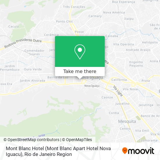 Mont Blanc Hotel (Mont Blanc Apart Hotel Nova Iguacu) map