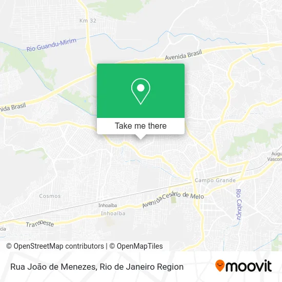 Rua João de Menezes map