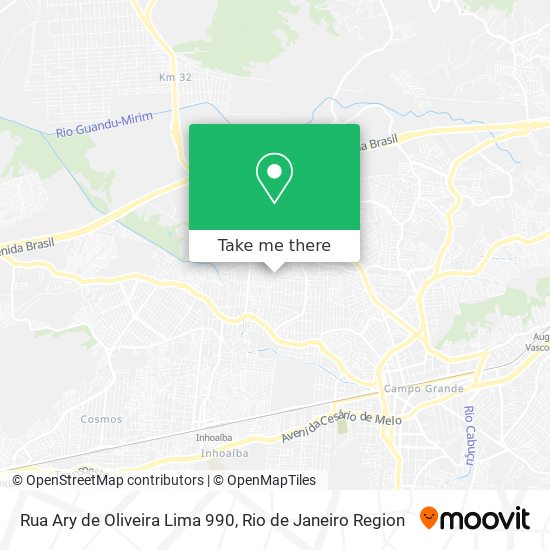 Rua Ary de Oliveira Lima 990 map