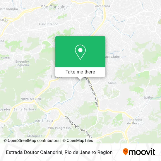 Estrada Doutor Calandrini map