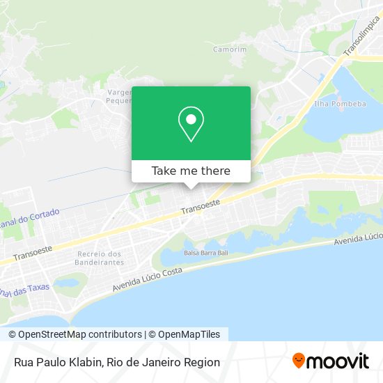 Mapa Rua Paulo Klabin