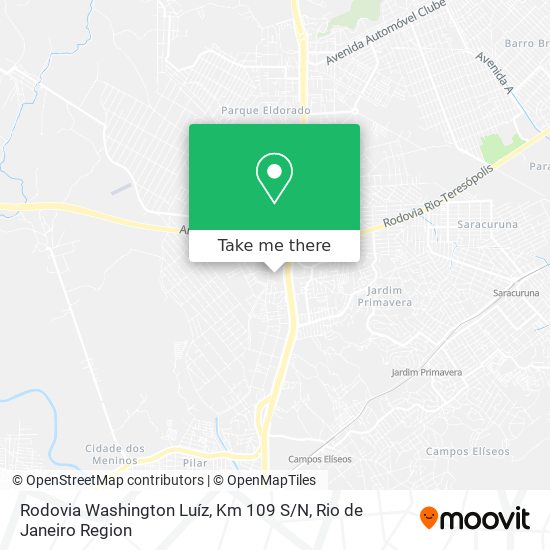 Rodovia Washington Luíz, Km 109 S / N map