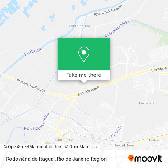 Rodoviária de Itaguaí map