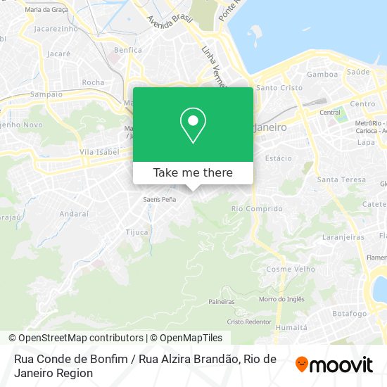 Rua Conde de Bonfim / Rua Alzira Brandão map