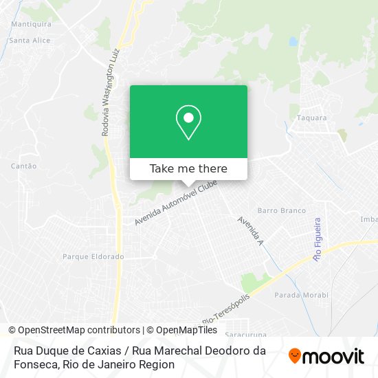Mapa Rua Duque de Caxias / Rua Marechal Deodoro da Fonseca