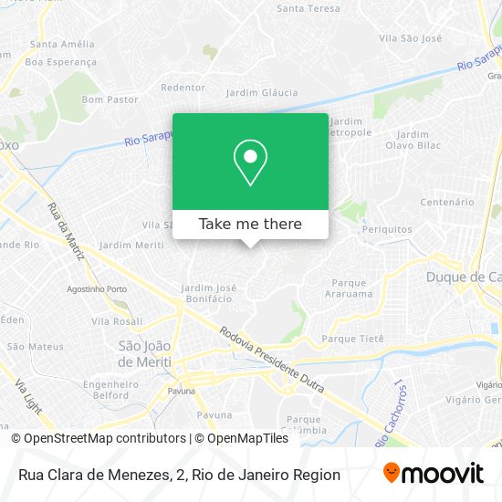 Mapa Rua Clara de Menezes, 2