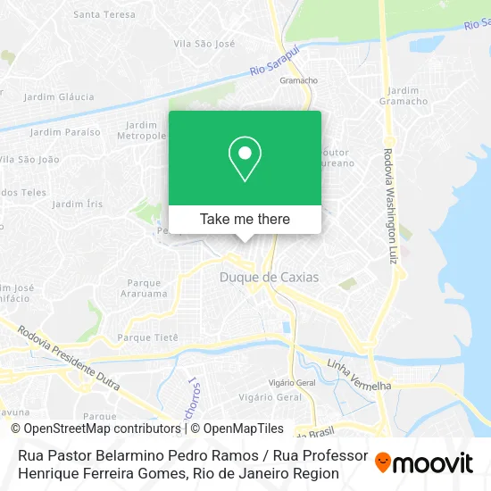 Rua Pastor Belarmino Pedro Ramos / Rua Professor Henrique Ferreira Gomes map