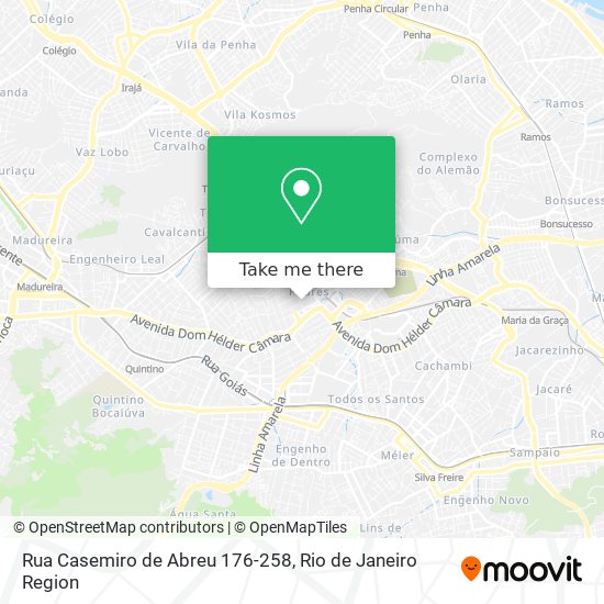 Mapa Rua Casemiro de Abreu 176-258