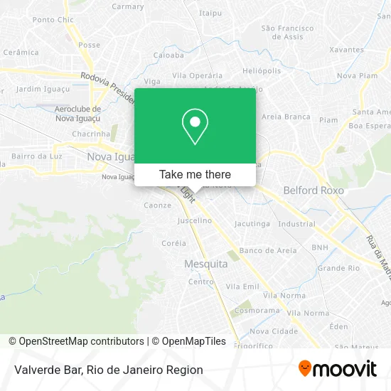Valverde Bar map