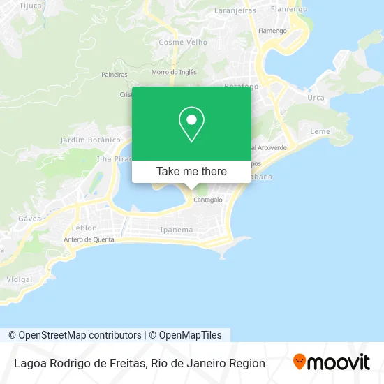 Lagoa Rodrigo de Freitas map