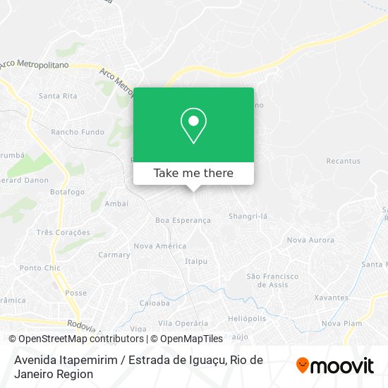 Avenida Itapemirim / Estrada de Iguaçu map