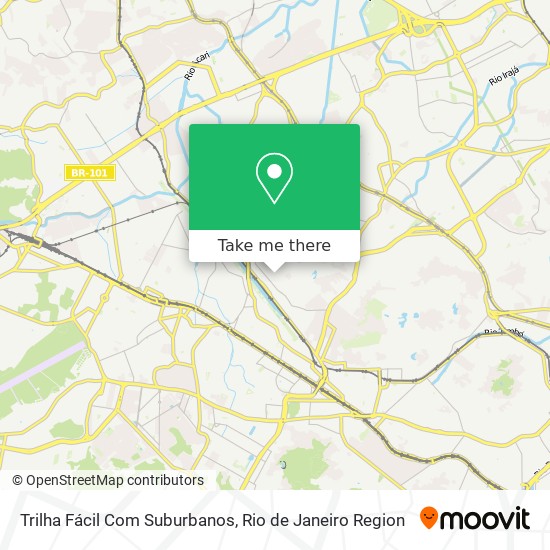 Trilha Fácil Com Suburbanos map