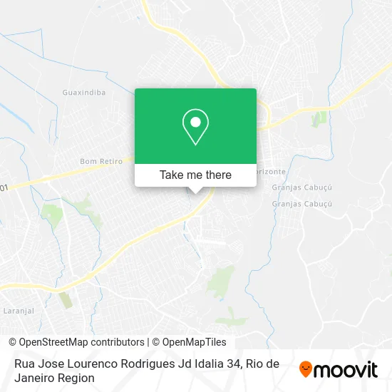 Rua Jose Lourenco Rodrigues Jd Idalia 34 map