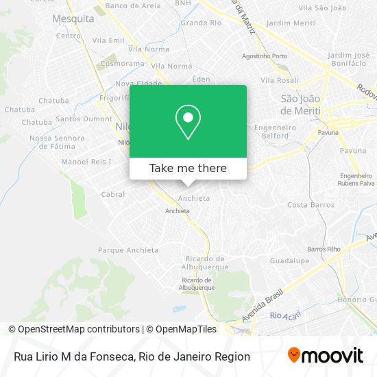 Rua Lirio M da Fonseca map
