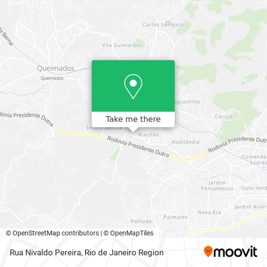 Rua Nivaldo Pereira map