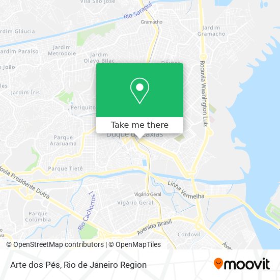 Arte dos Pés map