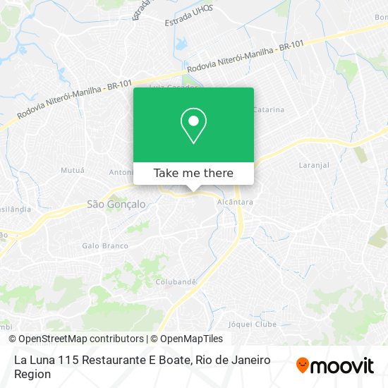 La Luna 115 Restaurante E Boate map