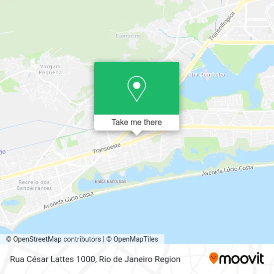 Rua César Lattes 1000 map