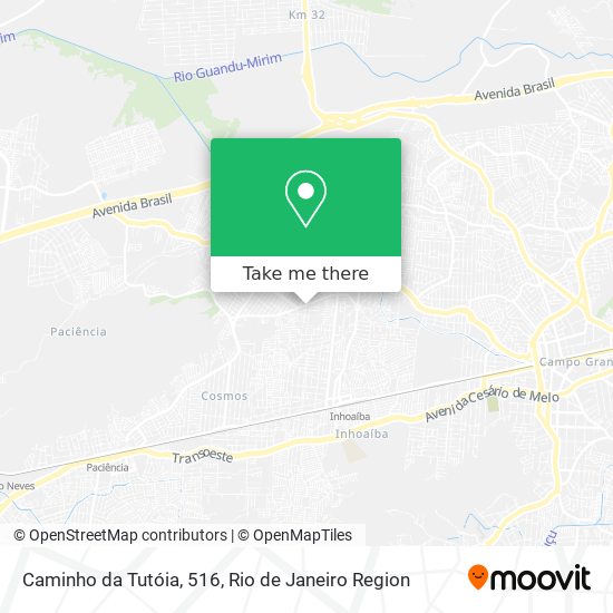 Caminho da Tutóia, 516 map