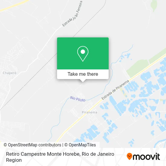 Retiro Campestre Monte Horebe map
