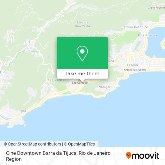 Cine Downtown Barra da Tijuca map