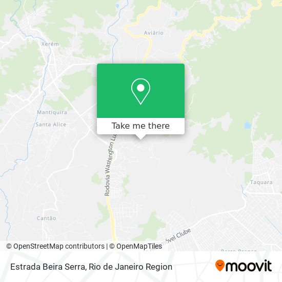 Estrada Beira Serra map