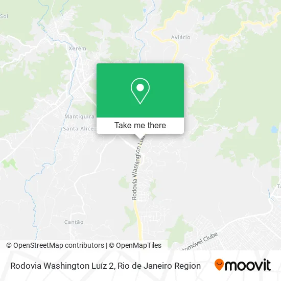 Rodovia Washington Luíz 2 map