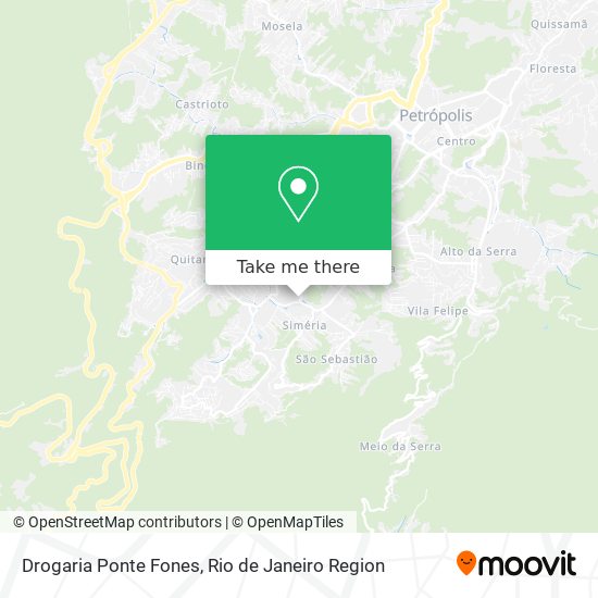 Drogaria Ponte Fones map
