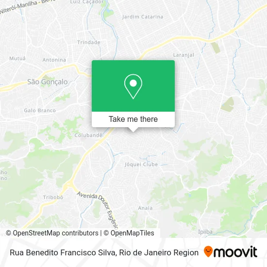 Rua Benedito Francisco Silva map