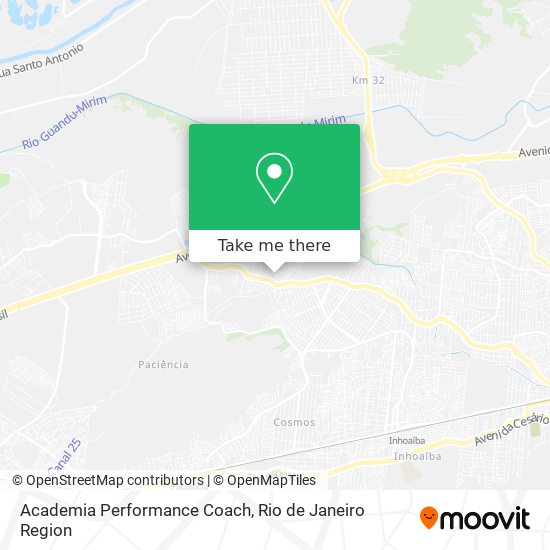 Mapa Academia Performance Coach