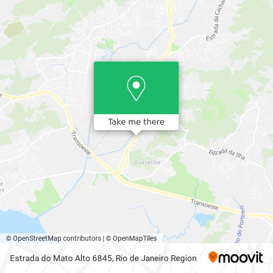 Estrada do Mato Alto 6845 map