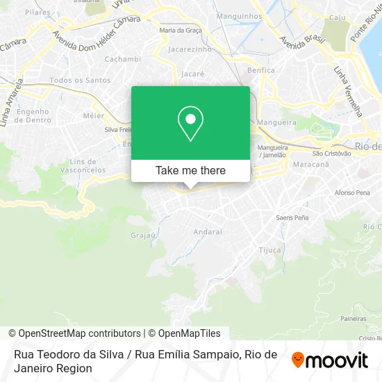Rua Teodoro da Silva / Rua Emília Sampaio map