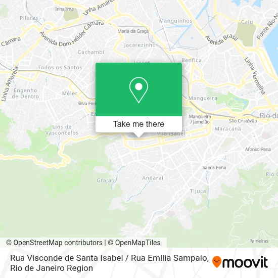 Rua Visconde de Santa Isabel / Rua Emília Sampaio map