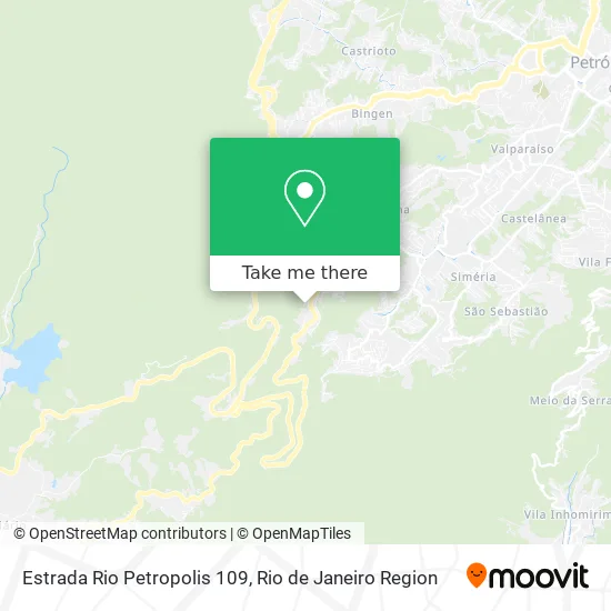 Estrada Rio Petropolis 109 map