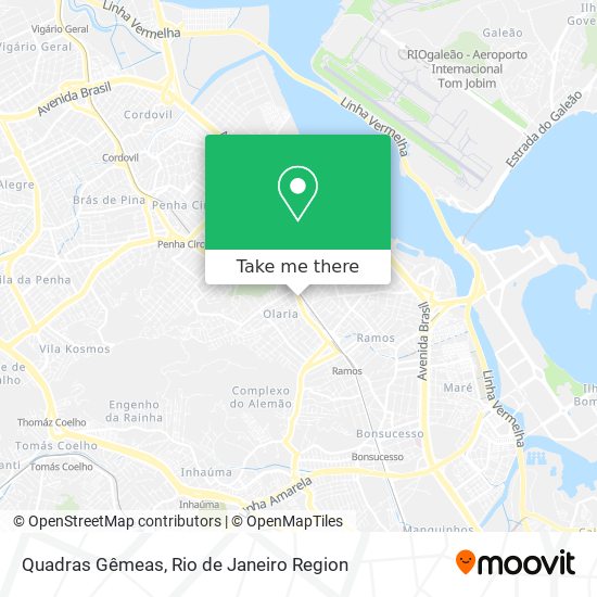 Mapa Quadras Gêmeas