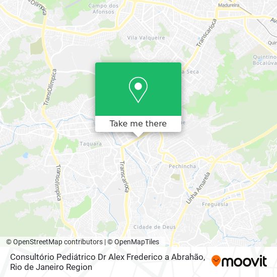 Mapa Consultório Pediátrico Dr Alex Frederico a Abrahão