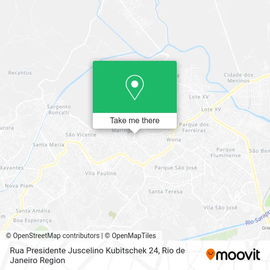 Rua Presidente Juscelino Kubitschek 24 map