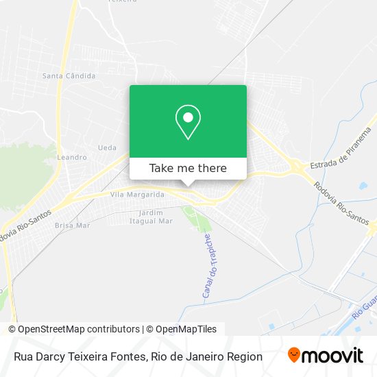 Mapa Rua Darcy Teixeira Fontes