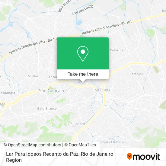 Lar Para Idosos Recanto da Paz map