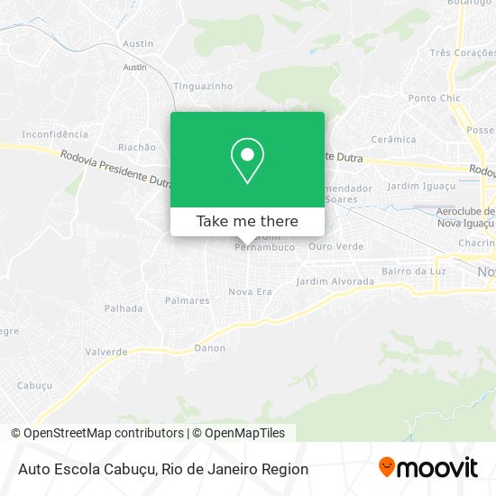 Mapa Auto Escola Cabuçu