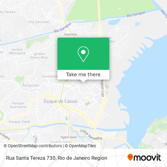 Mapa Rua Santa Tereza 730