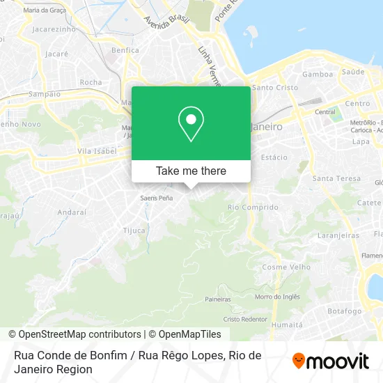 Rua Conde de Bonfim / Rua Rêgo Lopes map