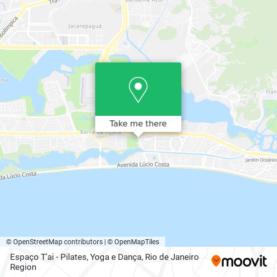 Mapa Espaço T'ai - Pilates, Yoga e Dança