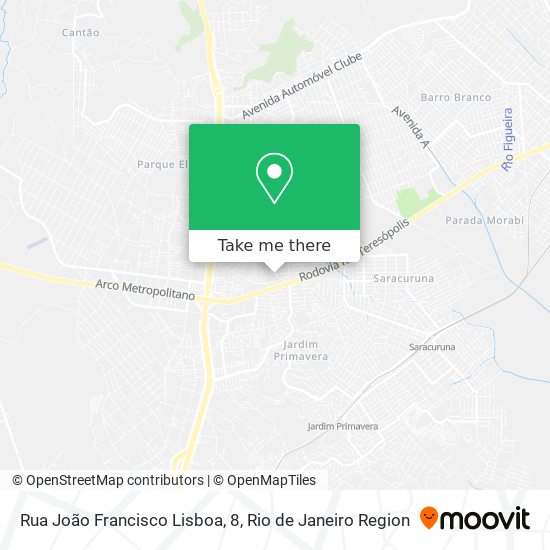 Mapa Rua João Francisco Lisboa, 8