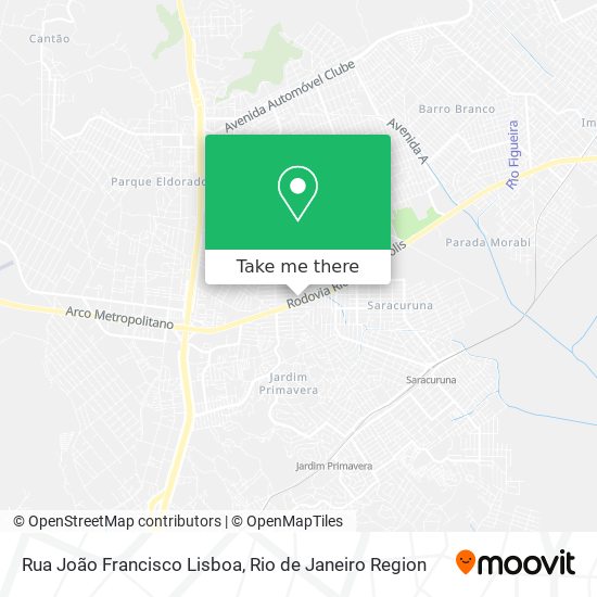 Mapa Rua João Francisco Lisboa