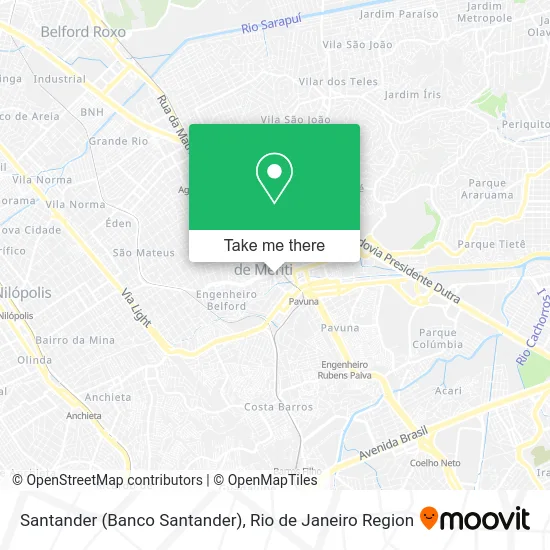 Santander (Banco Santander) map