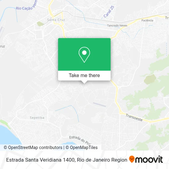 Estrada Santa Veridiana 1400 map